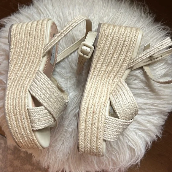 Steven New York Ramey Espadrille Platform Wedge Sandal - Raffia - Picture 13 of 15